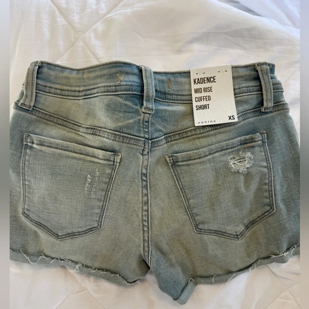 Eunina Kadence mid rise cuffed short NWT sz xs - Picture 5 of 5